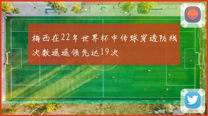 梅西在22年世界杯中传球穿透防线次数遥遥领先达19次
